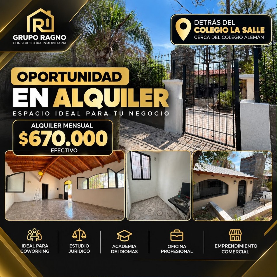 ALQUILER DE LOCAL BARRIO ARGUELLO