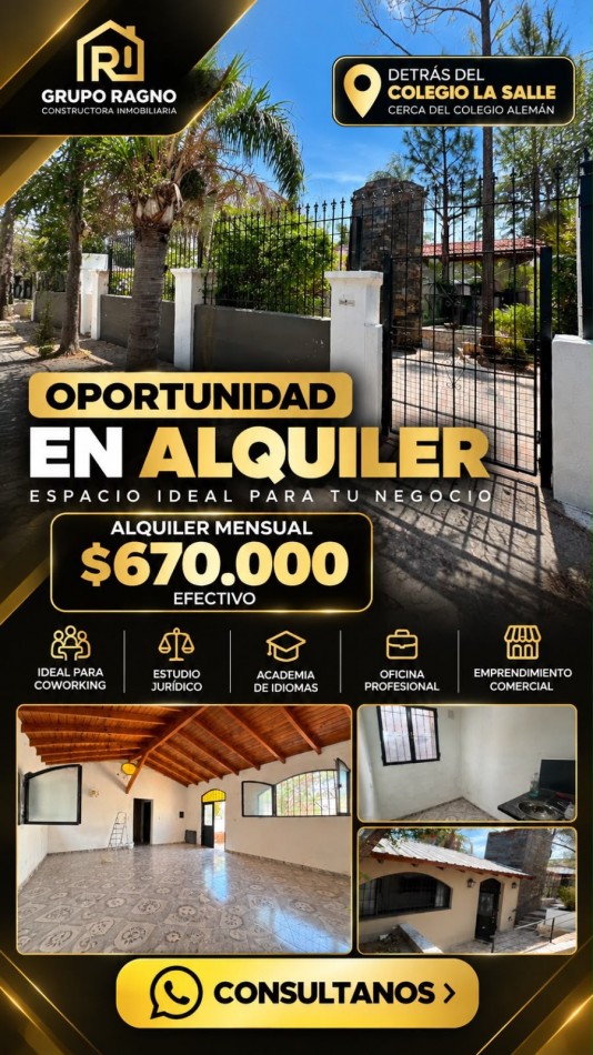 ALQUILER DE LOCAL BARRIO ARGUELLO